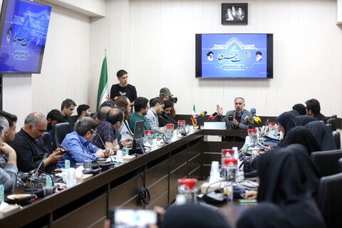 تصاویر/ نشست خبری قرارگاه مردمی اربعین استان قم