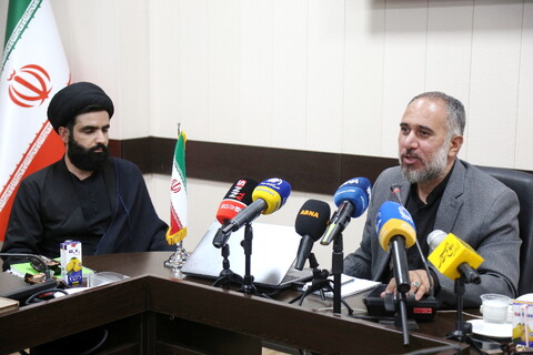 تصاویر/ نشست خبری قرارگاه مردمی اربعین استان قم