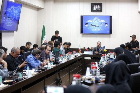 تصاویر/ نشست خبری قرارگاه مردمی اربعین استان قم