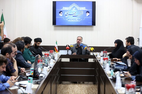 تصاویر/ نشست خبری قرارگاه مردمی اربعین استان قم