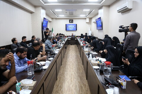 تصاویر/ نشست خبری قرارگاه مردمی اربعین استان قم