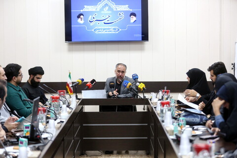 تصاویر/ نشست خبری قرارگاه مردمی اربعین استان قم