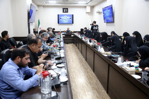 تصاویر/ نشست خبری قرارگاه مردمی اربعین استان قم