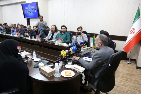 تصاویر/ نشست خبری قرارگاه مردمی اربعین استان قم