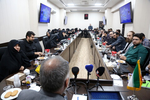 تصاویر/ نشست خبری قرارگاه مردمی اربعین استان قم