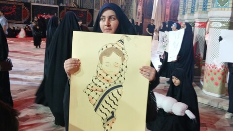 تجمع بزرگ دانشجویان انقلابی مشهد مقدسدر محکومیت جنایت رژیم صهیونیستی در نوار غزه