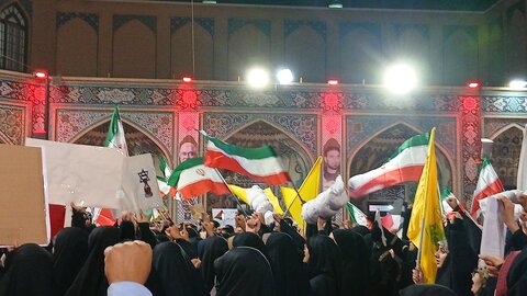 تجمع بزرگ دانشجویان انقلابی مشهد مقدسدر محکومیت جنایت رژیم صهیونیستی در نوار غزه