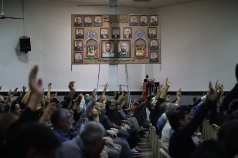 تصاویر / مراسم چهلمین روز شهادت شهید کریمی و شهدای اقتدار در لالجین