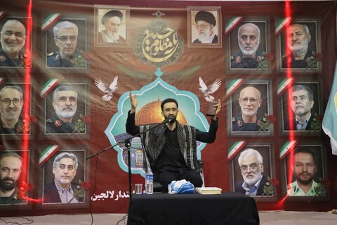 تصاویر / مراسم چهلمین روز شهادت شهید کریمی و شهدای اقتدار در لالجین