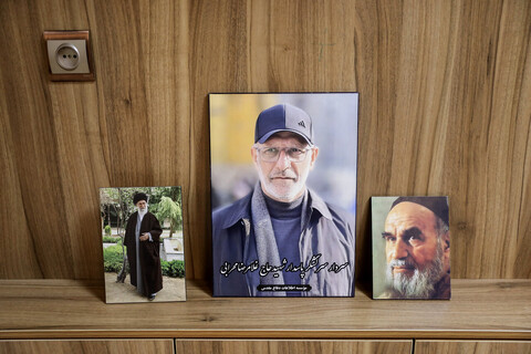 تصاویر/ حضور قالیباف در منزل سرلشکر شهید غلامرضا محرابی