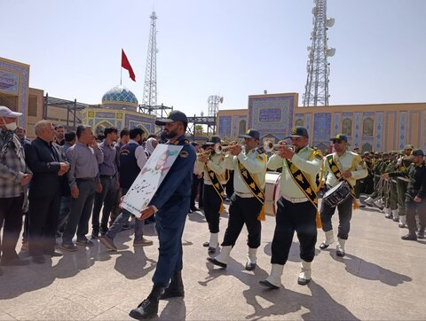 مراسم تشییع شهیدحسینعلی نوری از شهدای حادثه تروریستی زاهدان