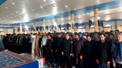 مراسم تشییع شهیدحسینعلی نوری از شهدای حادثه تروریستی زاهدان