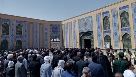 مراسم تشییع شهیدحسینعلی نوری از شهدای حادثه تروریستی زاهدان