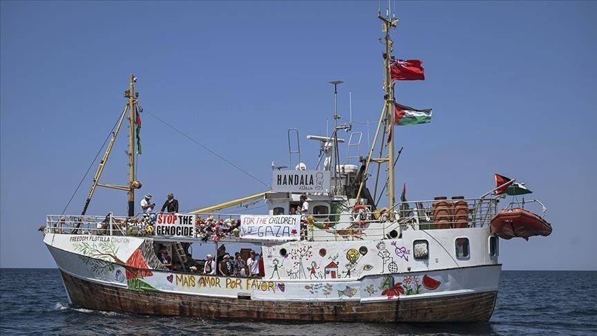 شرایط بحرانی سرنشینان کشتی کمک رسانی حنظله به غزه