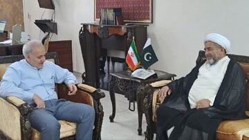 دیدار حجت‌الاسلام والمسلمین عارف واحدی با سفیر جمهوری اسلامی ایران در اسلام‌آباد، پاکستان