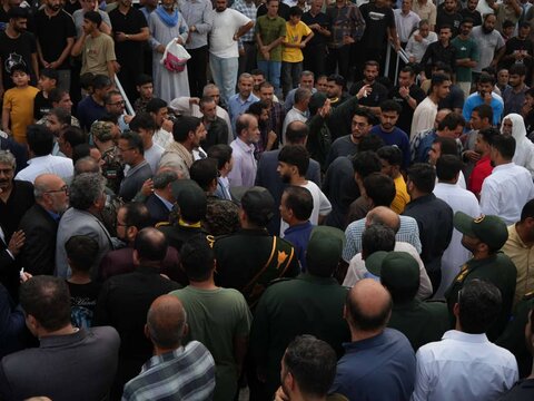 تصاویر/ تشییع شهید مدافع امنیت در عسلویه