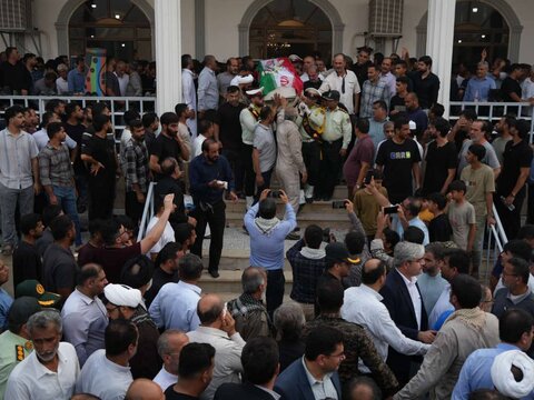 تصاویر/ تشییع شهید مدافع امنیت در عسلویه