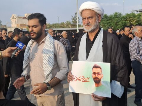 تصاویر/مراسم تشییع پیکر مطهر شهیدکباری در کاشان