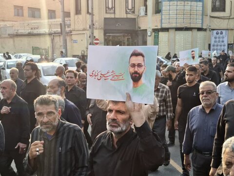 تصاویر/مراسم تشییع پیکر مطهر شهیدکباری در کاشان