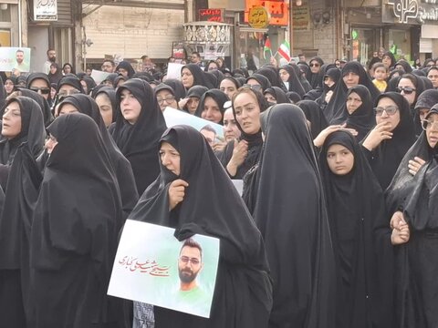 تصاویر/مراسم تشییع پیکر مطهر شهیدکباری در کاشان