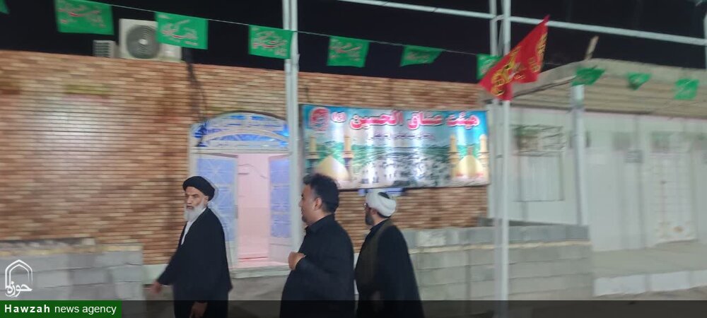 بازدید میدانی امام جمعه اهوز از وضعیت خدمت‌دهی به زائران اربعین در چذابه