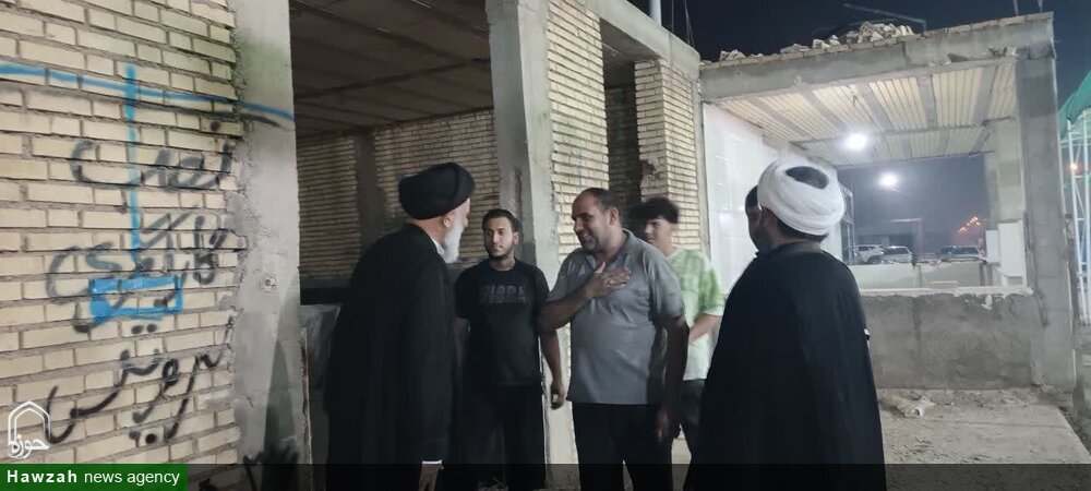 بازدید میدانی امام جمعه اهوز از وضعیت خدمت‌دهی به زائران اربعین در چذابه