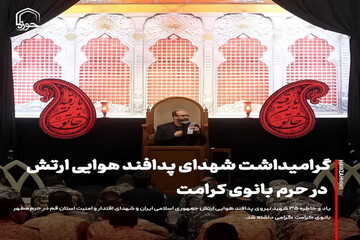 عکس نوشت| گرامیداشت شهدای پدافند هوایی ارتش در حرم بانوی کرامت