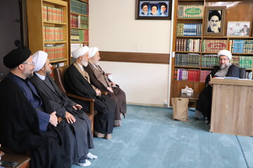 تصاویر | دیدار مدیر دفتر نمایندگی ولی فقیه در جمهوری آذربایجان  با نماینده ولی فقیه در استان آذربایجان شرقی