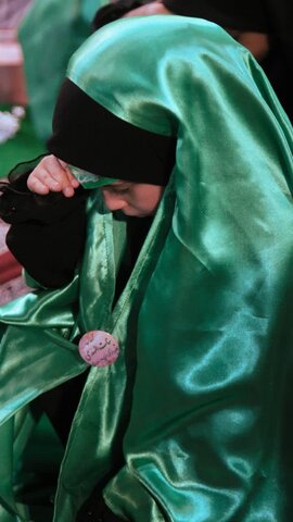 تصاویر/در آستانه شهادت دختر سه ساله حضرت اباعبدالله الحسین (ع) سفره حضرت رقیه (س) در نجف ایران