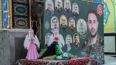 تصاویر/در آستانه شهادت دختر سه ساله حضرت اباعبدالله الحسین (ع) سفره حضرت رقیه (س) در نجف ایران