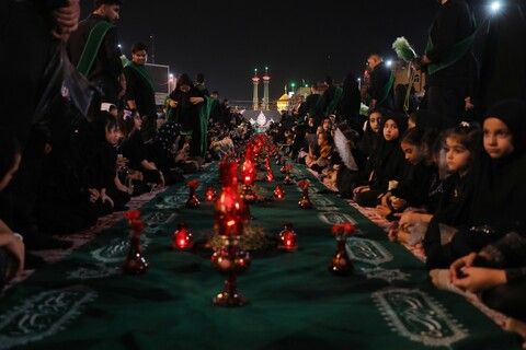 تصاویر/ بزرگترین سفره جهاتی حضرت رقیه (س)