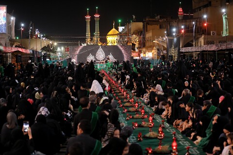 تصاویر/ بزرگترین سفره جهاتی حضرت رقیه (س)