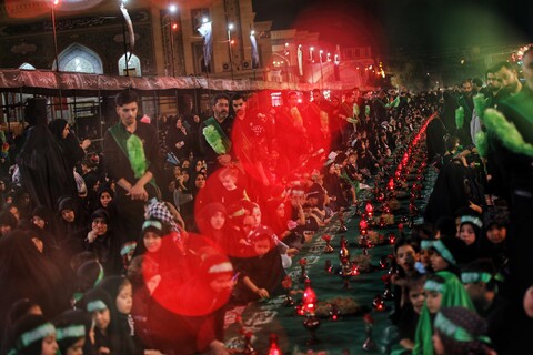 تصاویر/ بزرگترین سفره جهاتی حضرت رقیه (س)