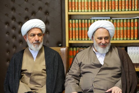 تصاویر | دیدار مدیر دفتر نمایندگی ولی فقیه در جمهوری آذربایجان  با نماینده ولی فقیه در استان آذربایجان شرقی