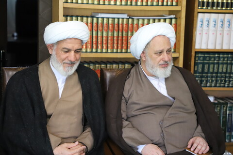 تصاویر | دیدار مدیر دفتر نمایندگی ولی فقیه در جمهوری آذربایجان  با نماینده ولی فقیه در استان آذربایجان شرقی