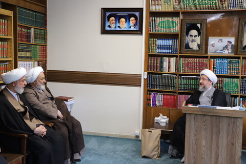 تصاویر | دیدار مدیر دفتر نمایندگی ولی فقیه در جمهوری آذربایجان  با نماینده ولی فقیه در استان آذربایجان شرقی