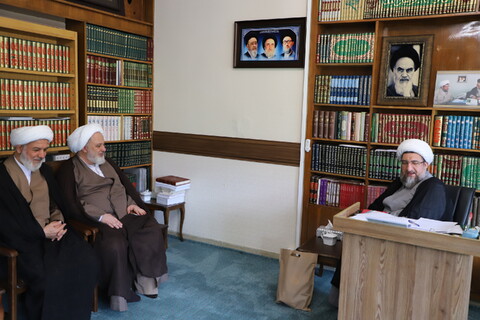 تصاویر | دیدار مدیر دفتر نمایندگی ولی فقیه در جمهوری آذربایجان  با نماینده ولی فقیه در استان آذربایجان شرقی