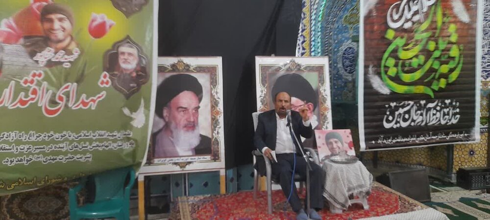 مراسم اربعین شهدای طریق القدس در ابوزیدآباد آران و بیدگل برگزار شد