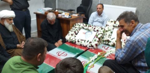 تصاویر/ مراسم استقبال از شهدای تازه تفحص شده از مناطق عملیاتی دوپازا و حاج عمران در مسجد جنرال ارومیه