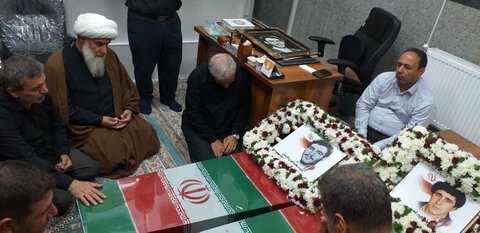 تصاویر/ مراسم استقبال از شهدای تازه تفحص شده از مناطق عملیاتی دوپازا و حاج عمران در مسجد جنرال ارومیه