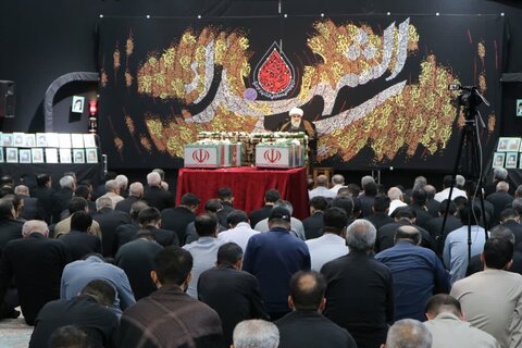 تصاویر/ مراسم استقبال از شهدای تازه تفحص شده از مناطق عملیاتی دوپازا و حاج عمران در مسجد جنرال ارومیه