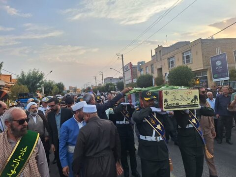 تصاویر/ پیکر مطهر شهید جاویدالاثر جمال دلایی میلان در پلدشت