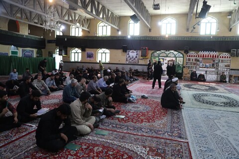 تصاویر /  مراسم گرامیداشت چهلمین روز شهادت حجت الاسلام والمسلمین ترکاشوند و شهید امین کریمی در همدان