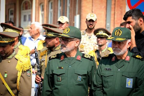 تصاویر/ مراسم تشییع پیکر مطهر شهدای تازه تفحص شده ازمناطق عملیاتی دوپازه وحاج عمران در ارومیه