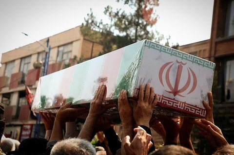 تصاویر/ مراسم تشییع پیکر مطهر شهدای تازه تفحص شده ازمناطق عملیاتی دوپازه وحاج عمران در ارومیه