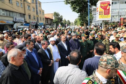 تصاویر/ مراسم تشییع پیکر مطهر شهدای تازه تفحص شده ازمناطق عملیاتی دوپازه وحاج عمران در ارومیه