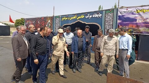 تصاویر/ بازدید معاون وزیر کشور بازدید از پروژه های اربعین شهرستان نقده