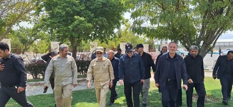 تصاویر/ بازدید معاون وزیر کشور بازدید از پروژه های اربعین شهرستان نقده