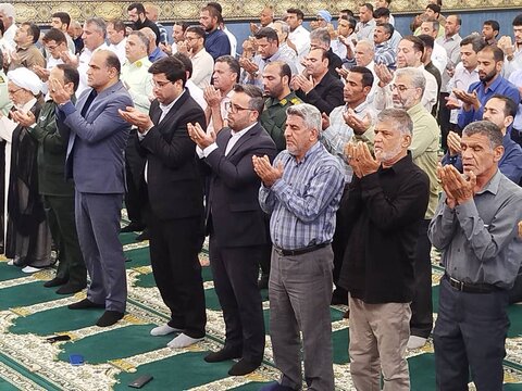 تصاویر/ آیین عبادی سیاسی نمازجمعه امروز عسلویه