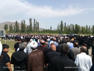 تصاویر/ مراسم تشییع پیکر خبرنگار خبرگزاری حوزه در زادگاهش